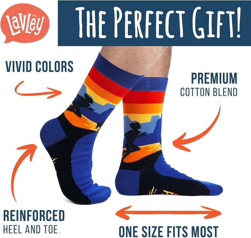 Lavley Outdoors Socks - Hiking and camping gifts for men and women - Great for nature lovers - Holiday or birthday gift - Image 2